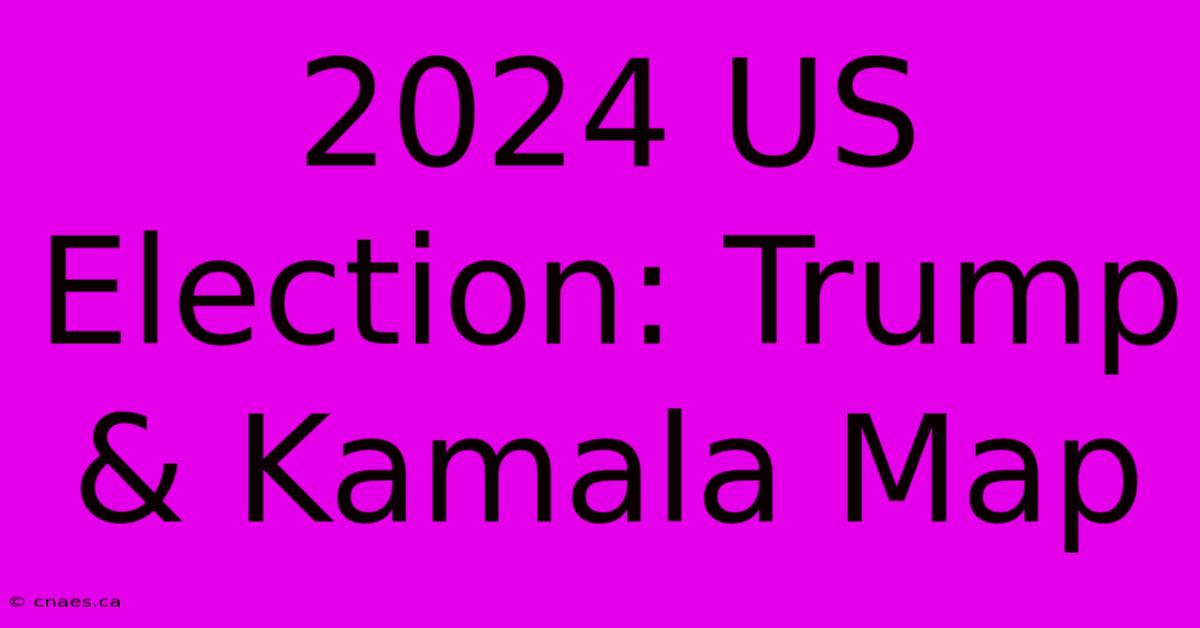 2024 US Election: Trump & Kamala Map