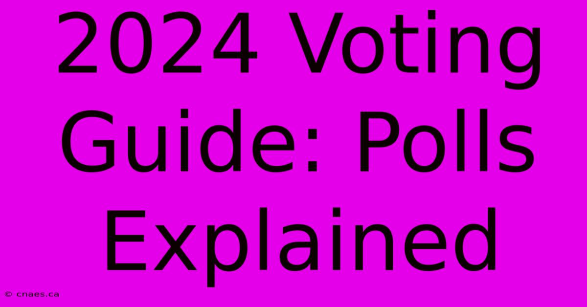 2024 Voting Guide: Polls Explained