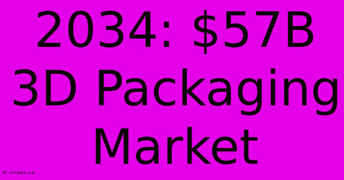 2034: $57B 3D Packaging Market