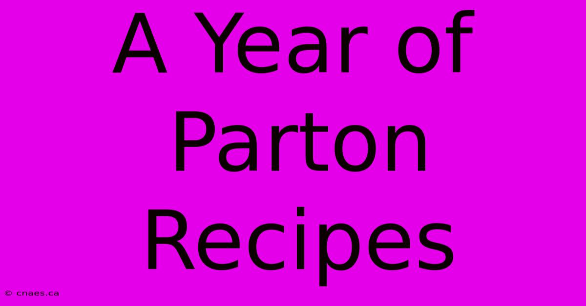 A Year Of Parton Recipes