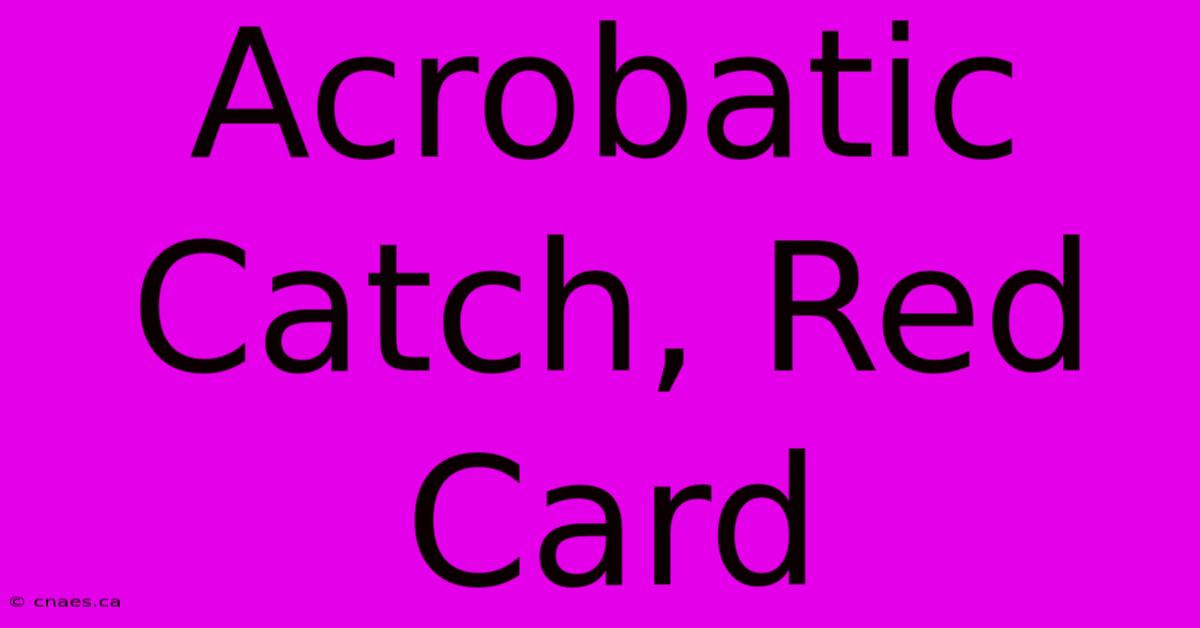 Acrobatic Catch, Red Card