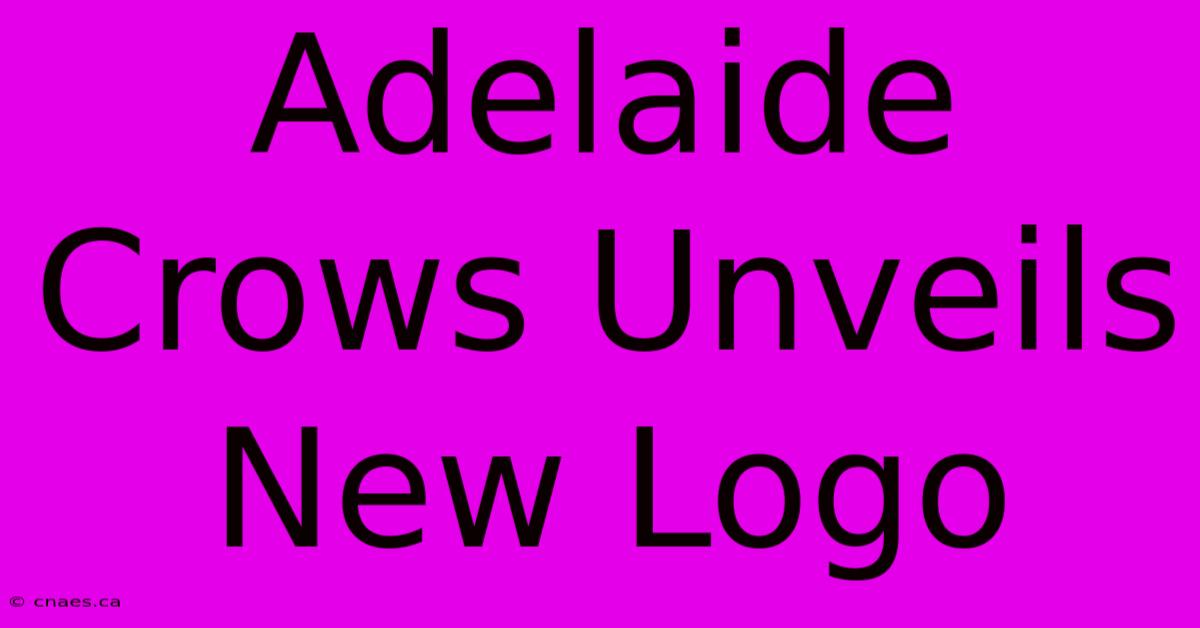 Adelaide Crows Unveils New Logo