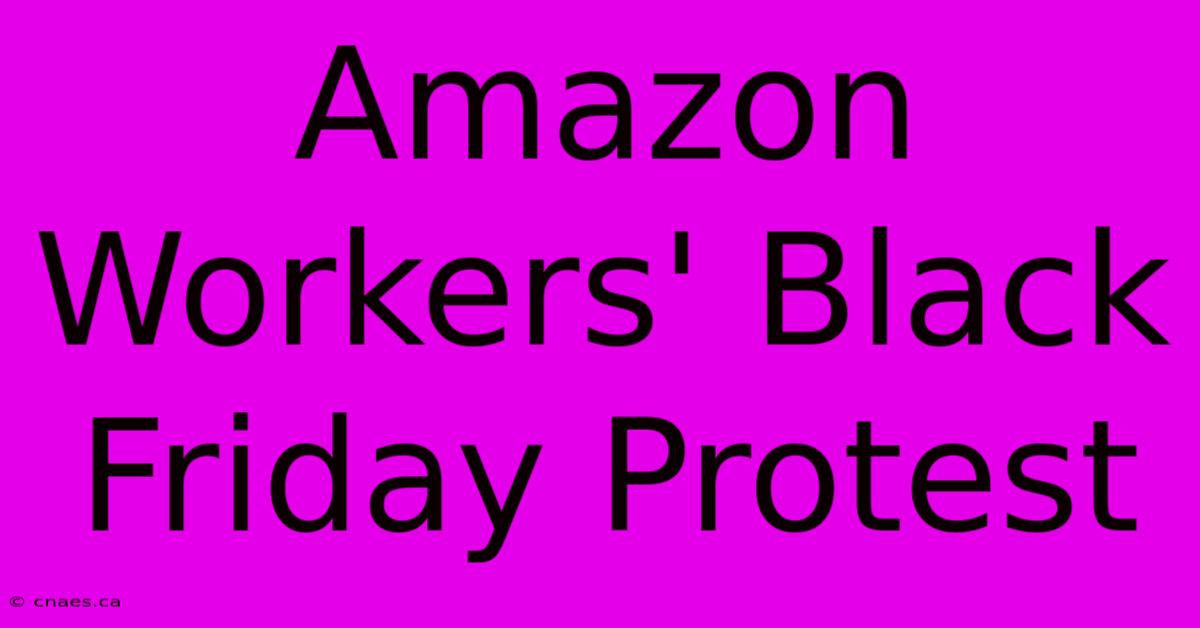 Amazon Workers' Black Friday Protest