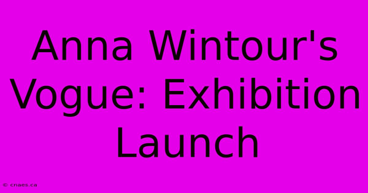 Anna Wintour's Vogue: Exhibition Launch