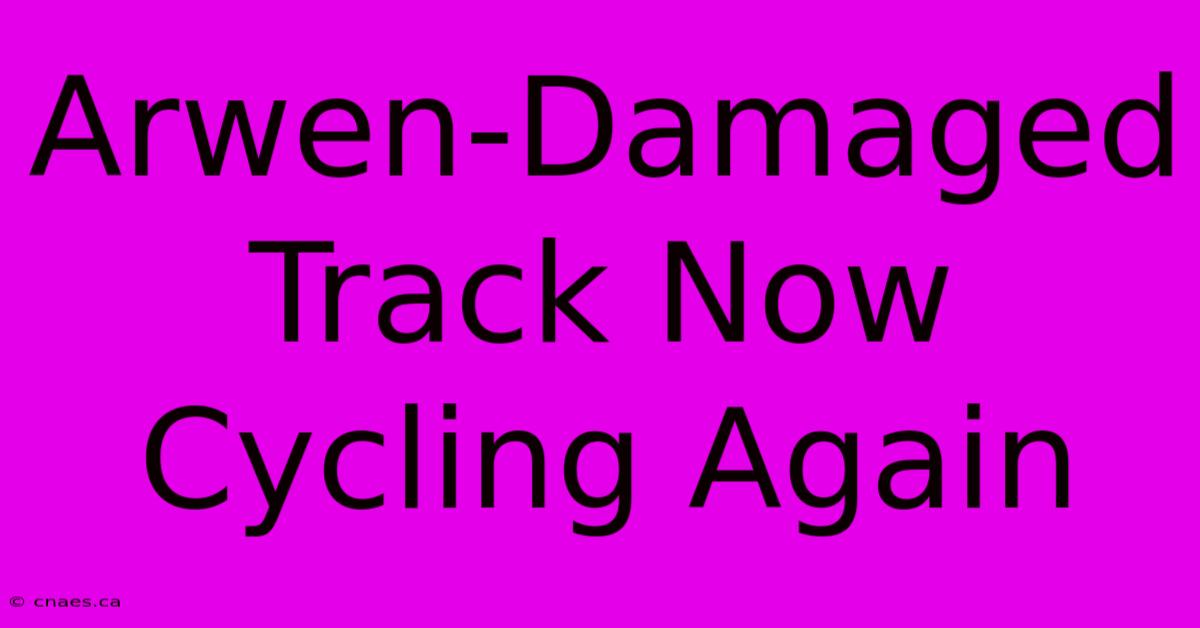 Arwen-Damaged Track Now Cycling Again