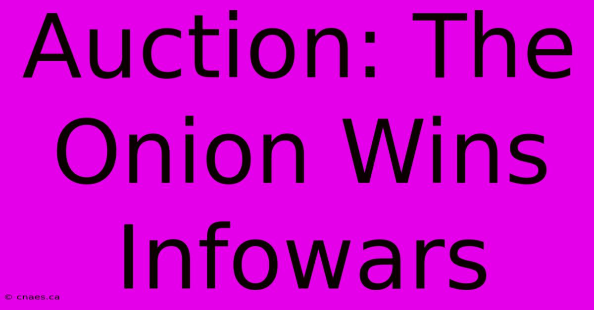 Auction: The Onion Wins Infowars