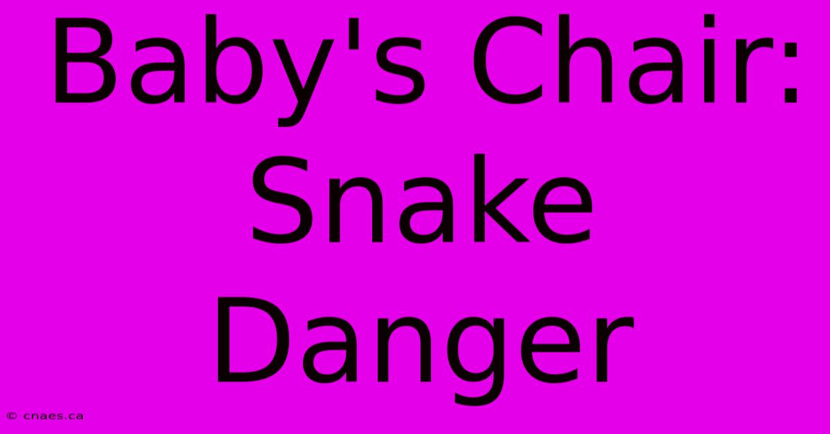 Baby's Chair: Snake Danger