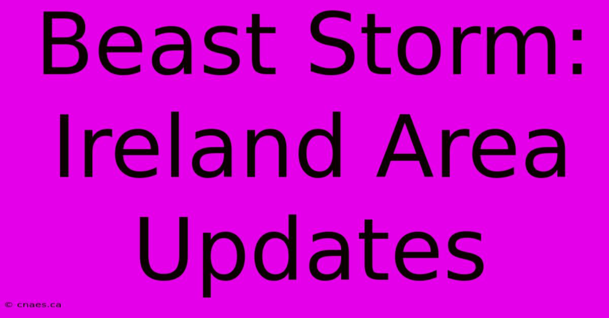 Beast Storm: Ireland Area Updates