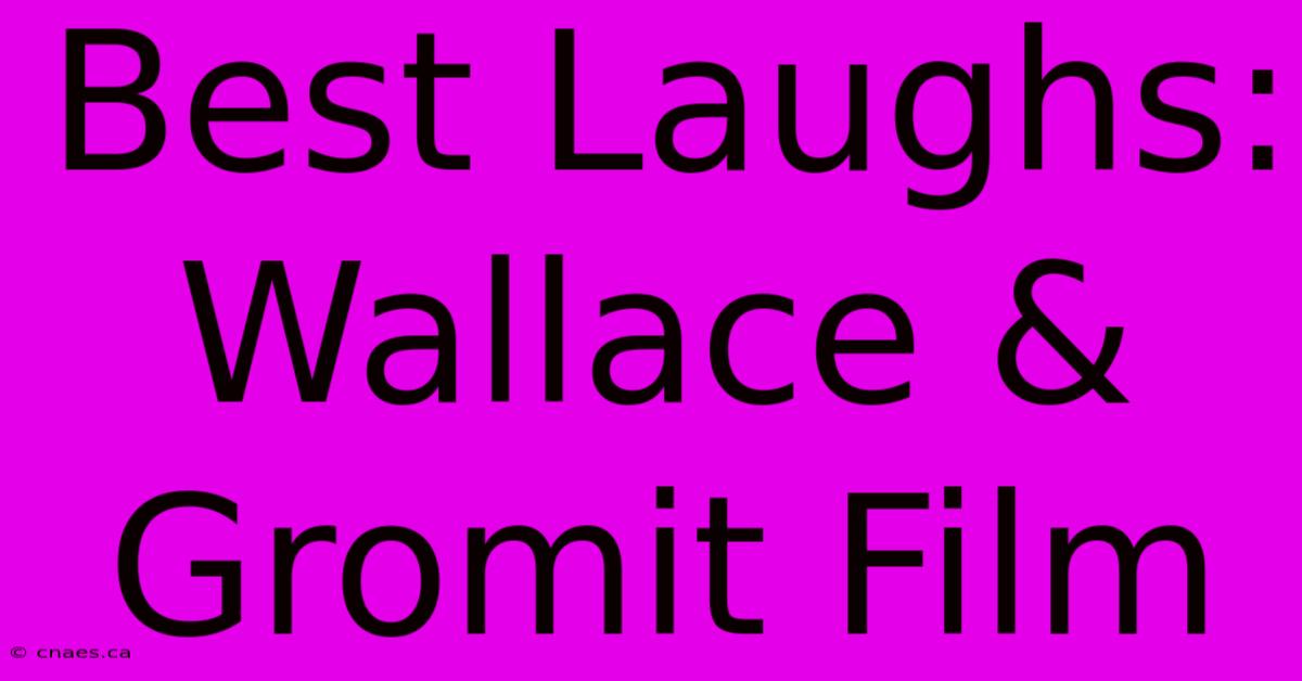 Best Laughs: Wallace & Gromit Film