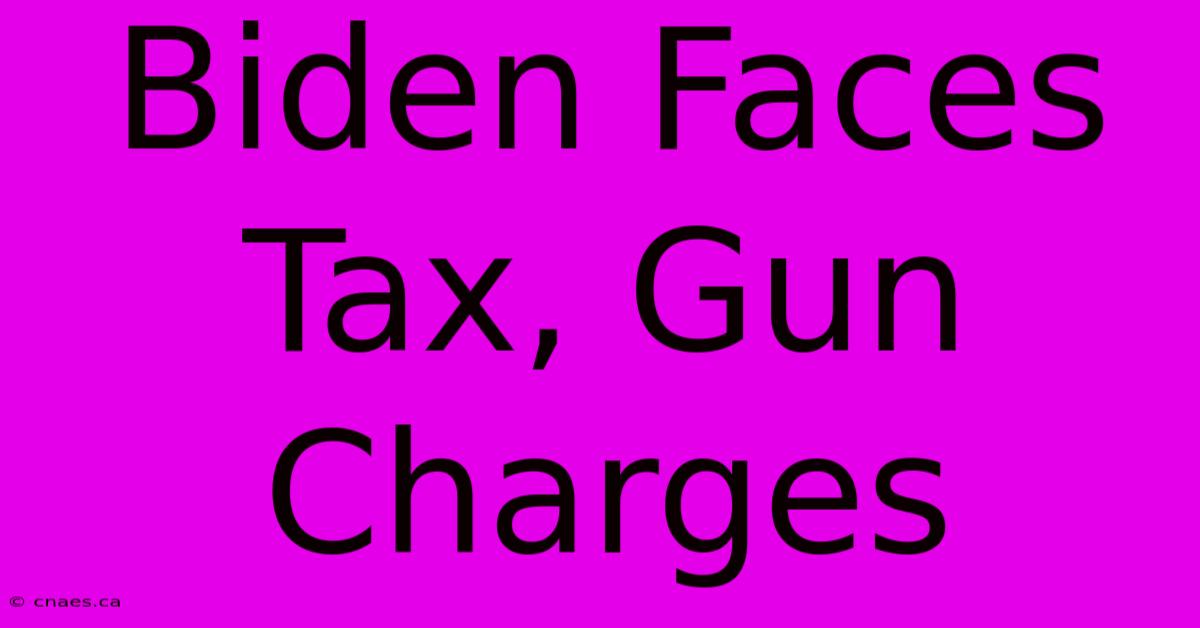 Biden Faces Tax, Gun Charges