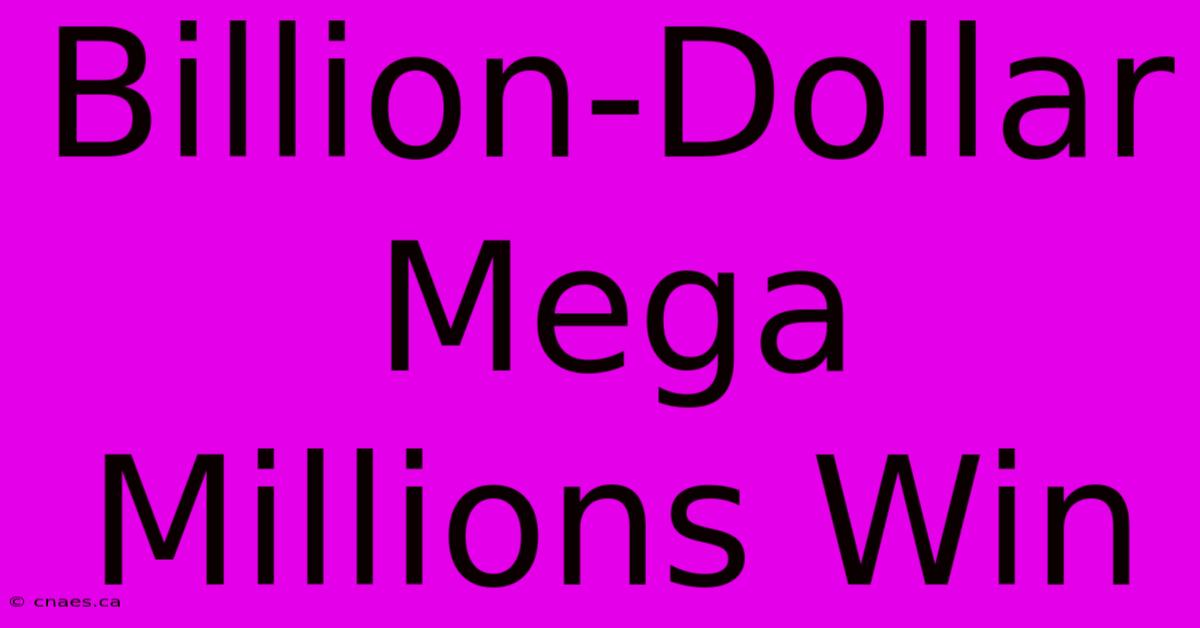 Billion-Dollar Mega Millions Win