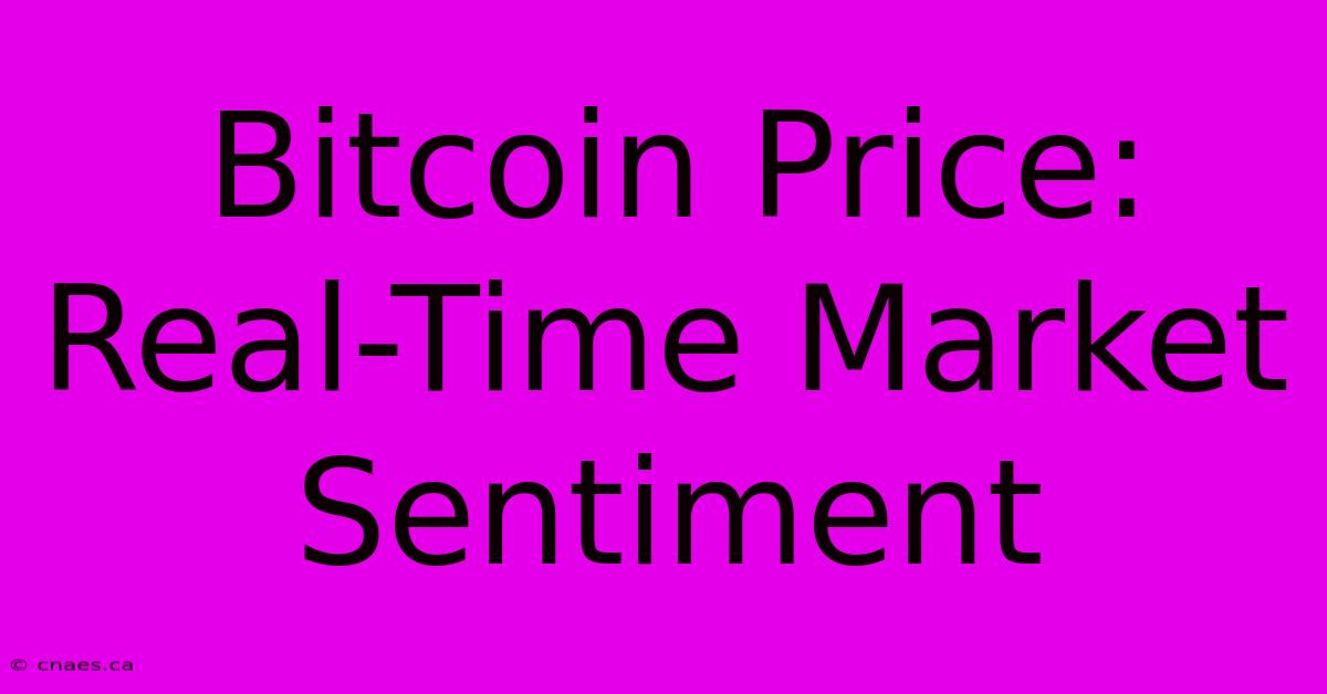 Bitcoin Price: Real-Time Market Sentiment