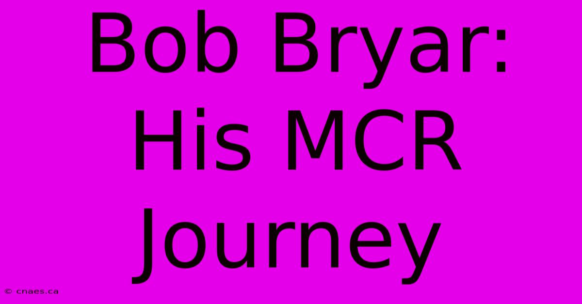 Bob Bryar: His MCR Journey