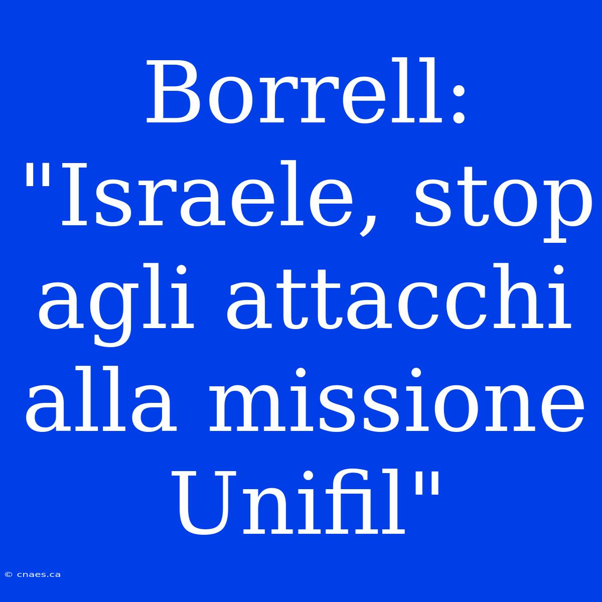 Borrell: 