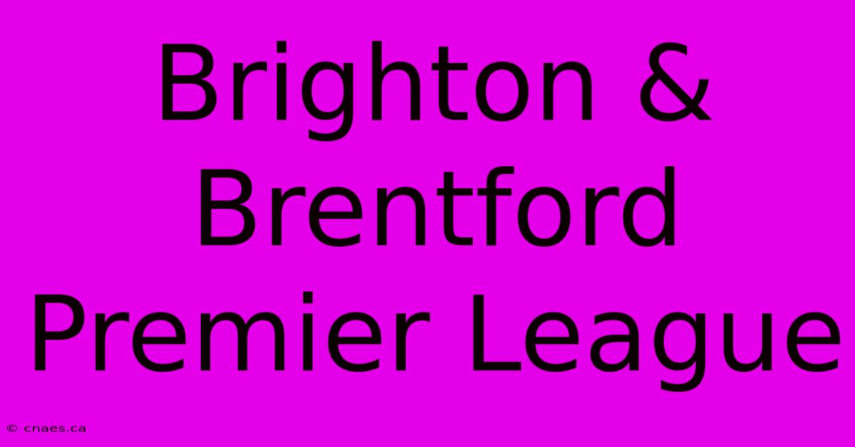 Brighton & Brentford Premier League