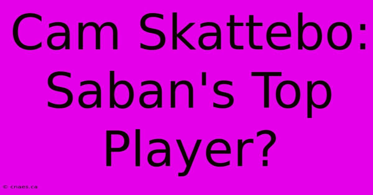 Cam Skattebo: Saban's Top Player?