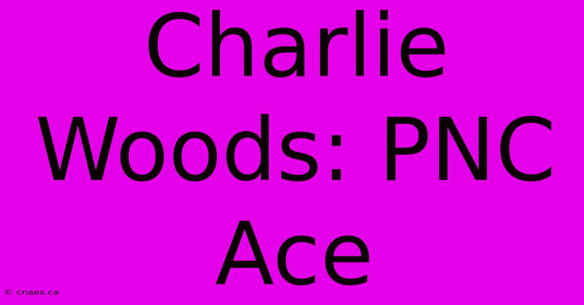 Charlie Woods: PNC Ace