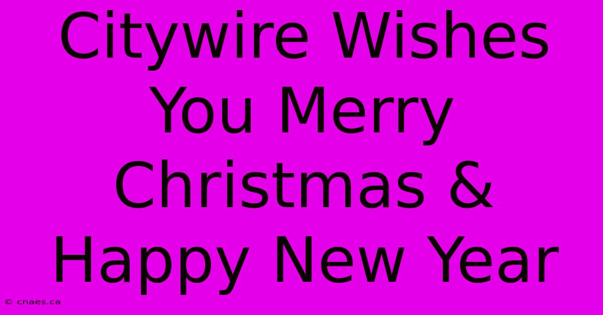 Citywire Wishes You Merry Christmas & Happy New Year