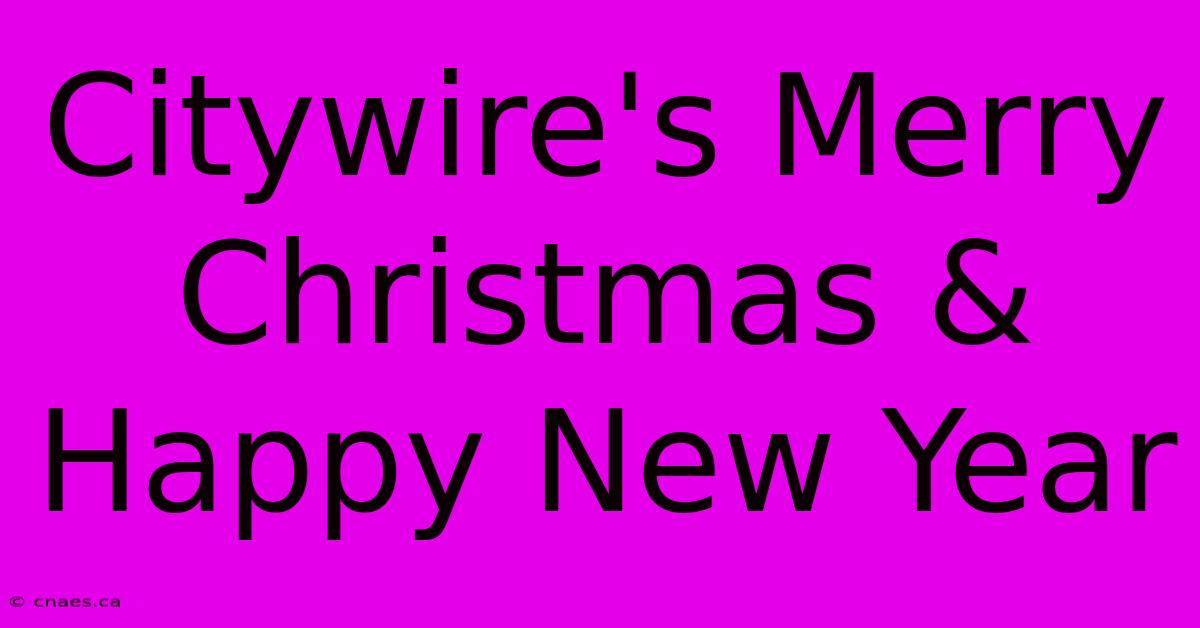 Citywire's Merry Christmas & Happy New Year