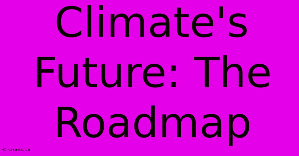 Climate's Future: The Roadmap