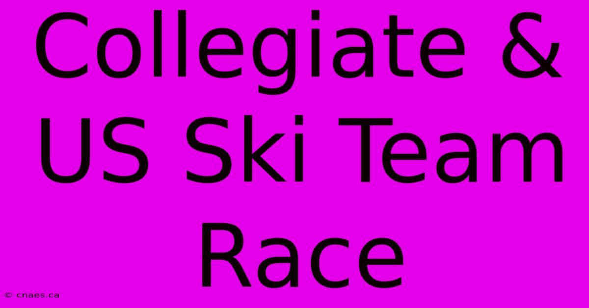 Collegiate & US Ski Team Race