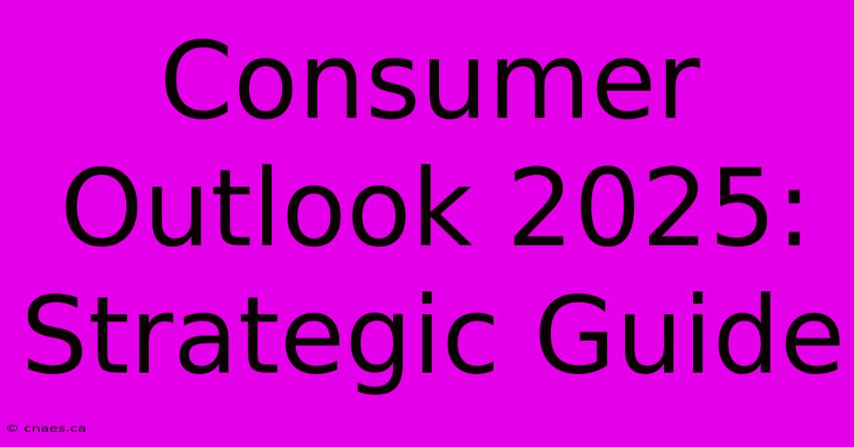 Consumer Outlook 2025: Strategic Guide