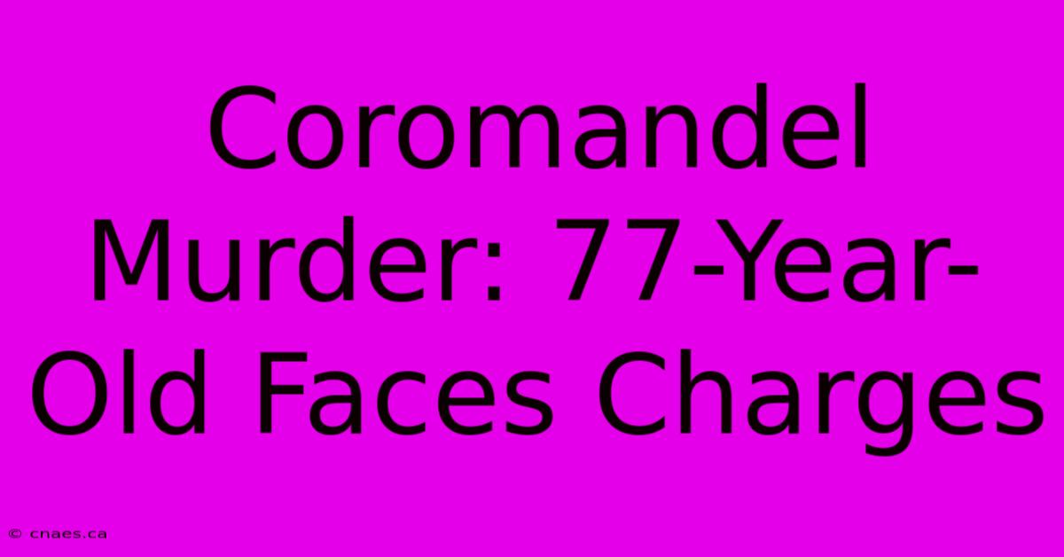 Coromandel Murder: 77-Year-Old Faces Charges