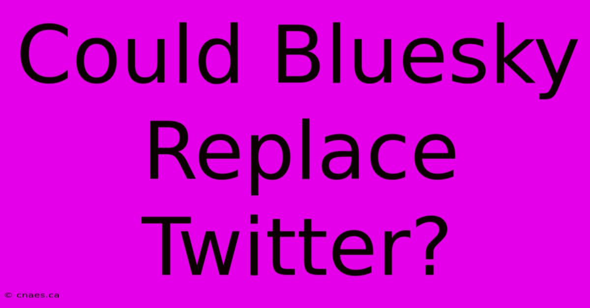 Could Bluesky Replace Twitter?