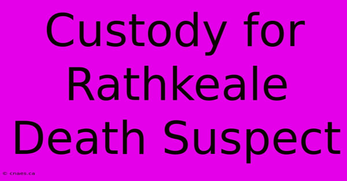 Custody For Rathkeale Death Suspect