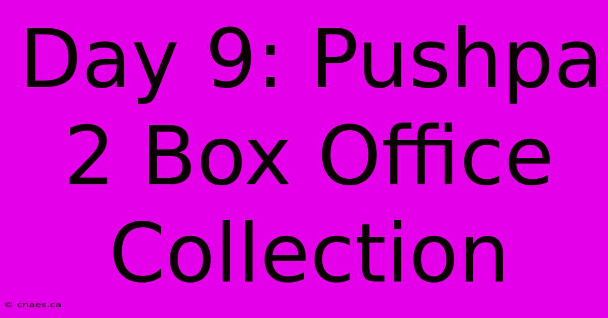 Day 9: Pushpa 2 Box Office Collection