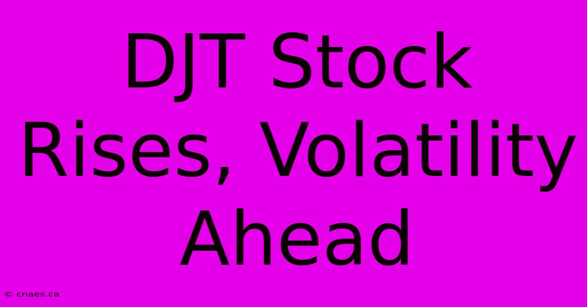 DJT Stock Rises, Volatility Ahead