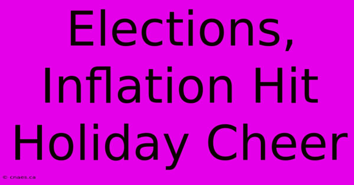 Elections, Inflation Hit Holiday Cheer