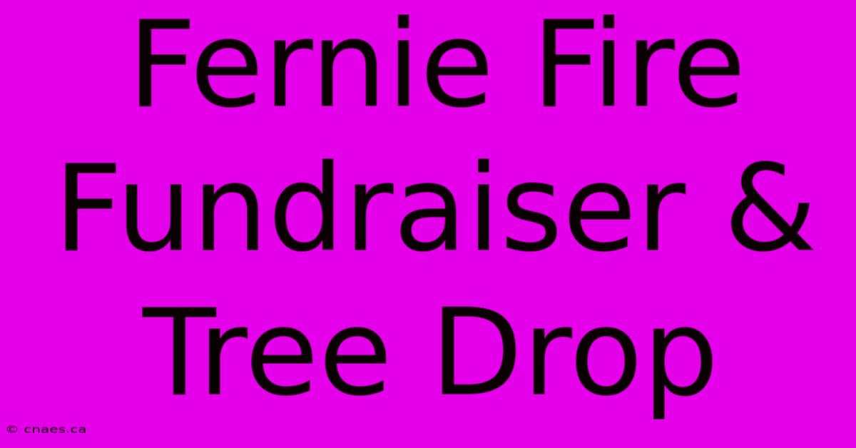 Fernie Fire Fundraiser & Tree Drop