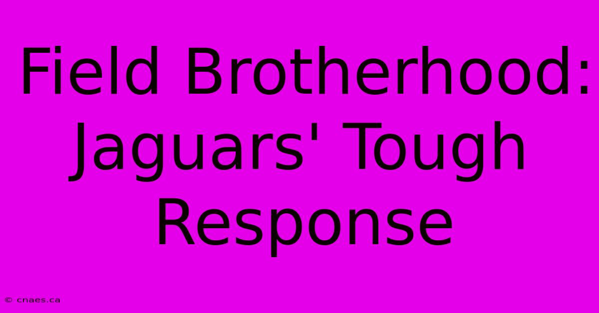 Field Brotherhood: Jaguars' Tough Response