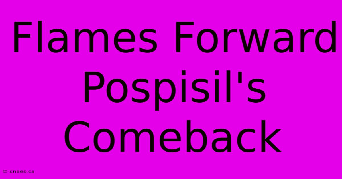 Flames Forward Pospisil's Comeback