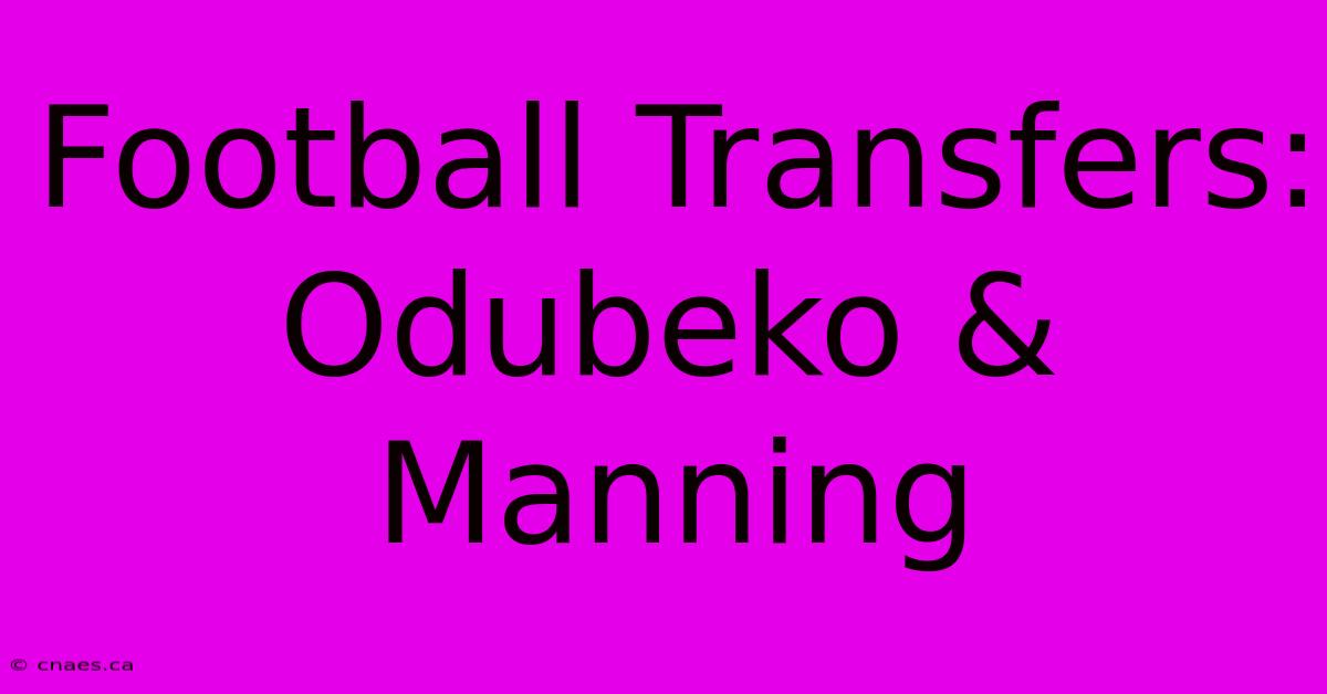 Football Transfers: Odubeko & Manning