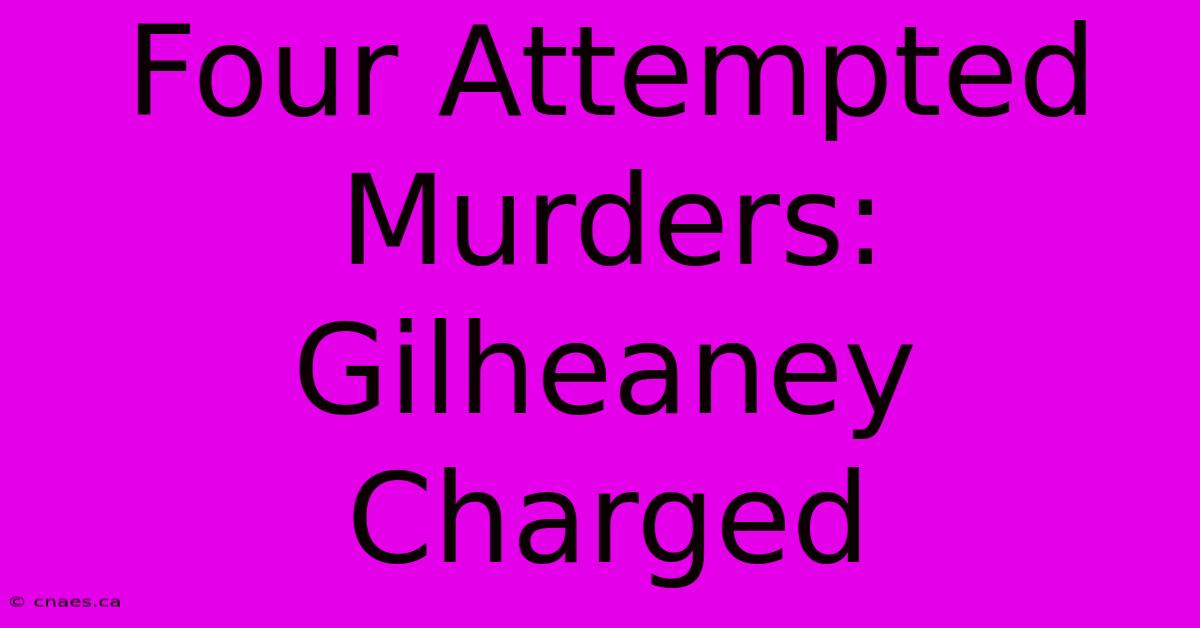 Four Attempted Murders: Gilheaney Charged