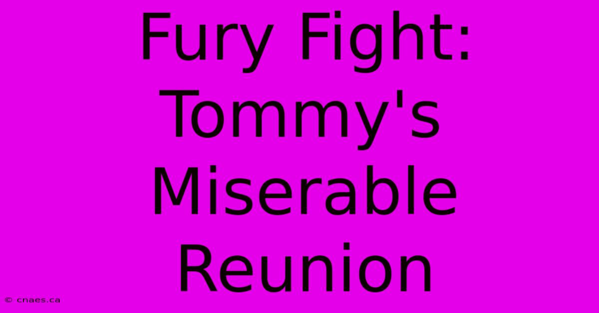 Fury Fight: Tommy's Miserable Reunion