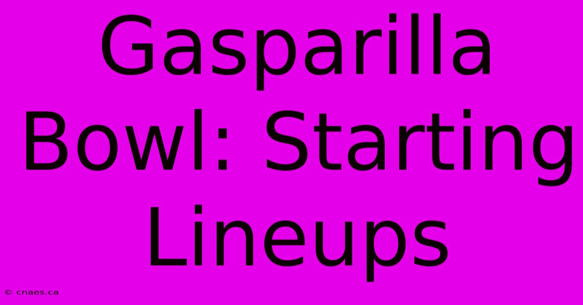 Gasparilla Bowl: Starting Lineups