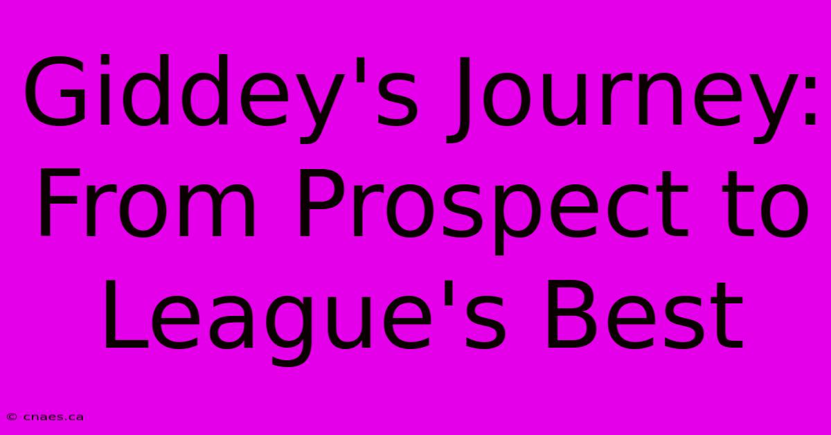 Giddey's Journey: From Prospect To League's Best