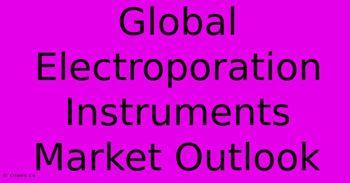 Global Electroporation Instruments Market Outlook