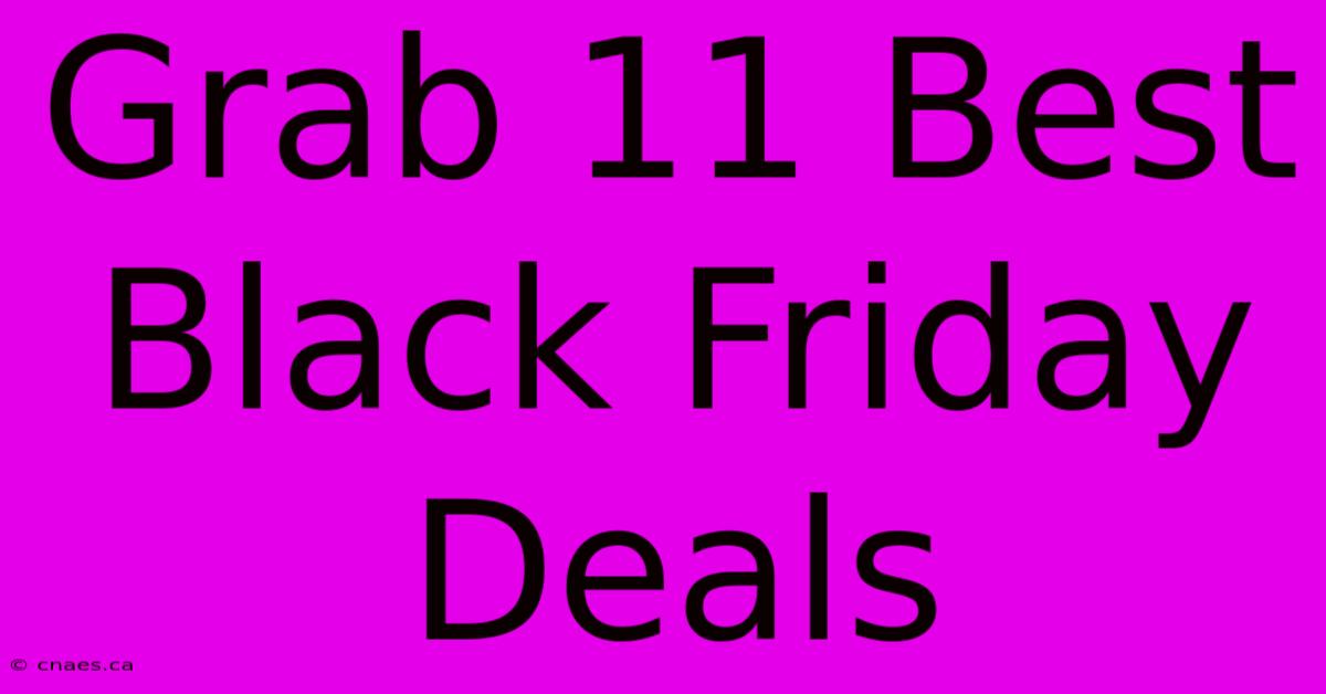 Grab 11 Best Black Friday Deals