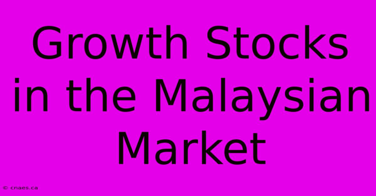 Growth Stocks In The Malaysian Market