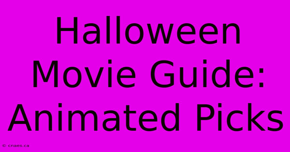 Halloween Movie Guide: Animated Picks