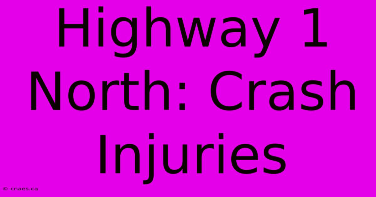 Highway 1 North: Crash Injuries