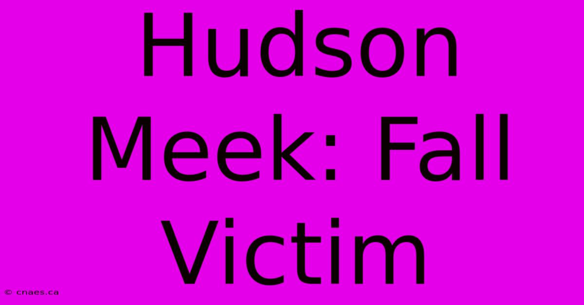 Hudson Meek: Fall Victim