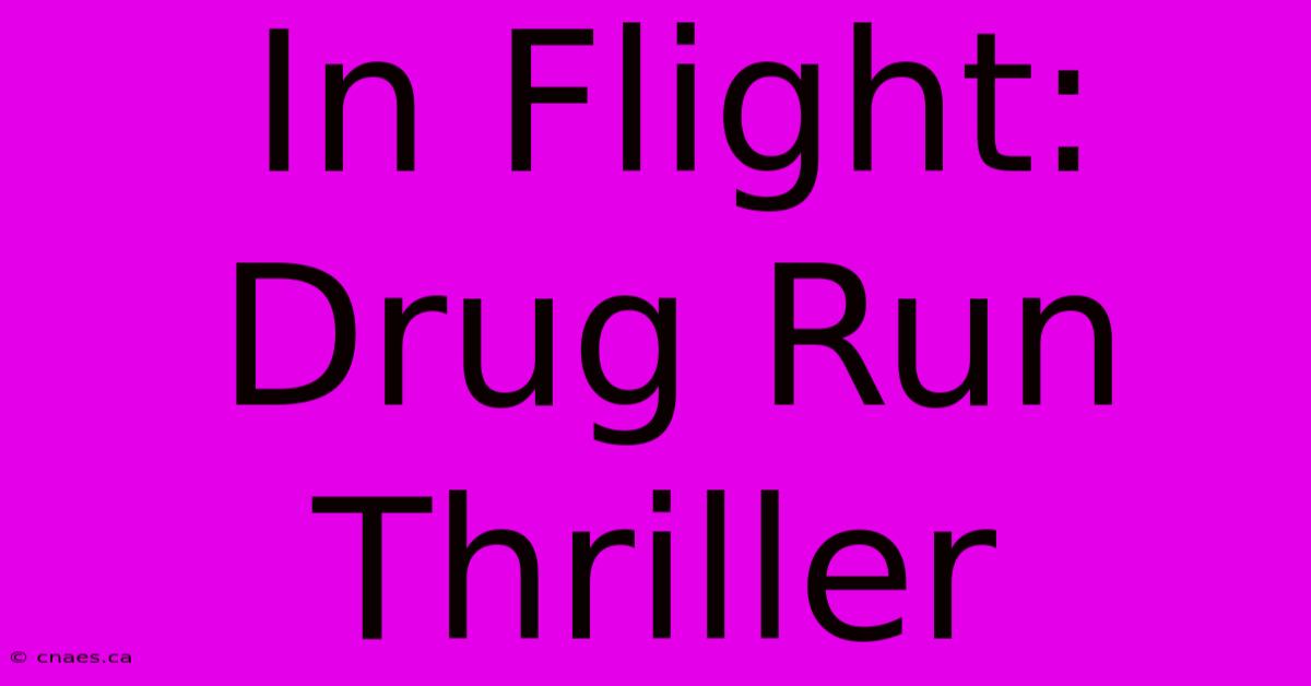 In Flight: Drug Run Thriller