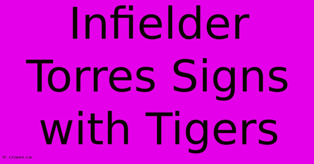 Infielder Torres Signs With Tigers