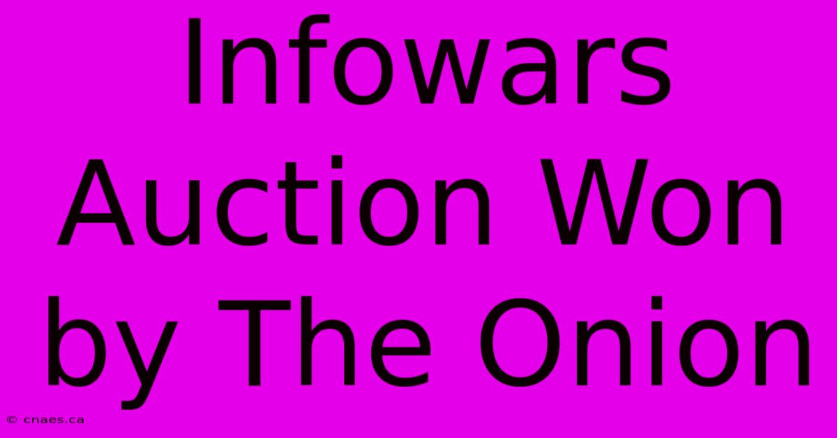 Infowars Auction Won By The Onion