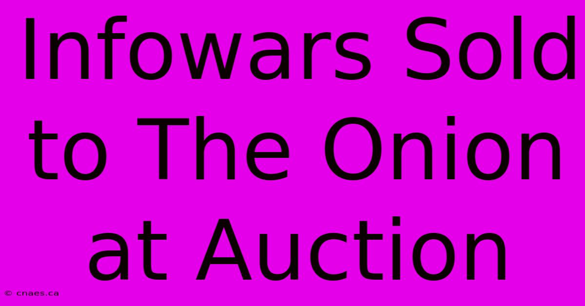 Infowars Sold To The Onion At Auction